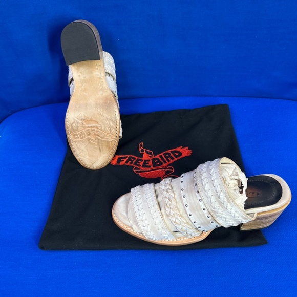 🚫SOLD! •NWOT |•FREEBIRD🦅BY STEVEN•| Albuquerque Sandals Beige Cream Tan Size - Picture 5 of 16